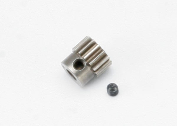 Traxxas 5640 - Gear 14-T pinion (0.8 metric pitch compatible with 32-pitch) (hardened steel) (fits 5mm shaft)/ set screw - Hobby City NZ