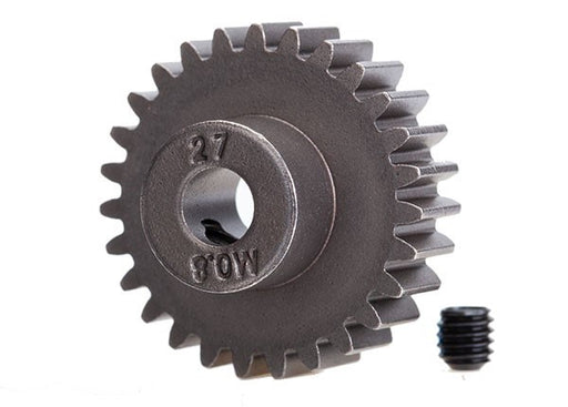 Traxxas 5647 - Gear 27-T pinion (0.8 metric pitch compatible with 32-pitch) (fits 5mm shaft)/ set screw (789132509233)