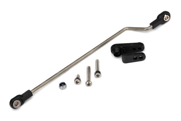 Traxxas 5781 - Rudder pushrod assembled/ servo horn/ 3x18mm BCS (stainless) (1)/ 3x15mm CS (stainless) (1)/ 3x6mm CS (stainless) (1)/ NL 3.0 (1) - Hobby City NZ