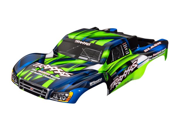 Traxxas 5851G SLASH 2WD BODY GRN/BLUE