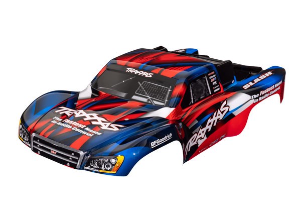Traxxas 5851R SLASH 2WD BODY RED/BLUE