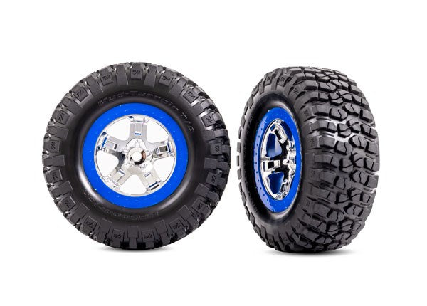 Traxxas 5867A T&W SCT CHRM BLU BDLK 4WD F/R
