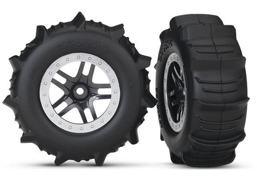 Traxxas 5891 - Tires & Wheels Assembled Glued (Sct Split-Spoke Satin C (7540669251821)