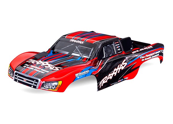 Traxxas 5924-RED BODY SLASH 2WD RED CLIPLESS