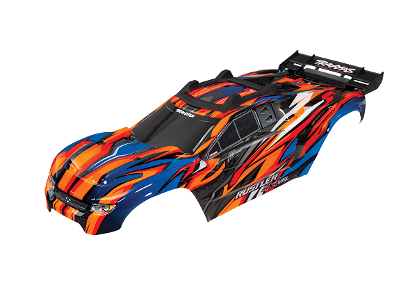 Traxxas 6717T - Body Rustler 4X4 VXL Orange - Hobby City NZ