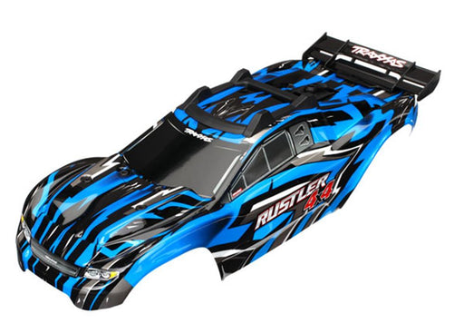Traxxas 6718X - Body Rustler 4X4 Blue Assembled - Hobby City NZ