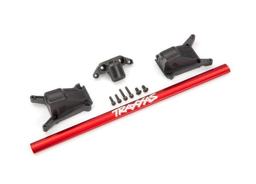 Traxxas 6730R Chassis brace kit Red (fits Rustler 4X4 and Slash 4X4 equipped with Low-CG chassis) - Hobby City NZ