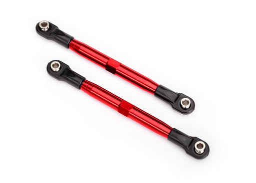 Traxxas 6742R Toe links (TUBES red-anodized 7075-T6 aluminum stronger than titanium) (7654621774061)