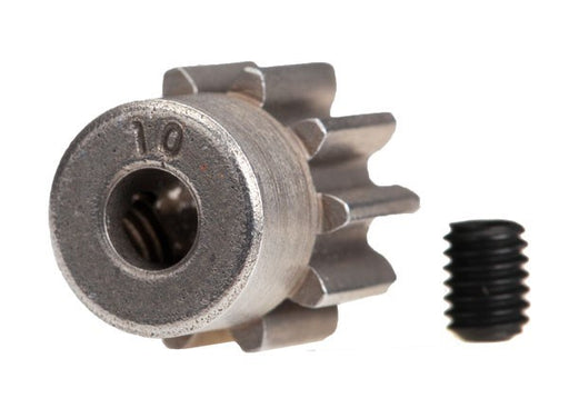 Traxxas 6746 - Gear 10-T pinion (32-p) (steel) (fits 3mm shaft)/ set screw (789134508081)