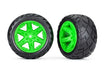 Traxxas 6768G Tires & wheels assembled glued 2.8" Anaconda Tires Green (7546288767213)