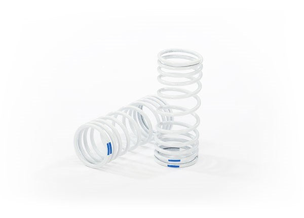 Traxxas 6864 - Springs Front (Progressive +20% Rate Blue) (2) - Hobby City NZ