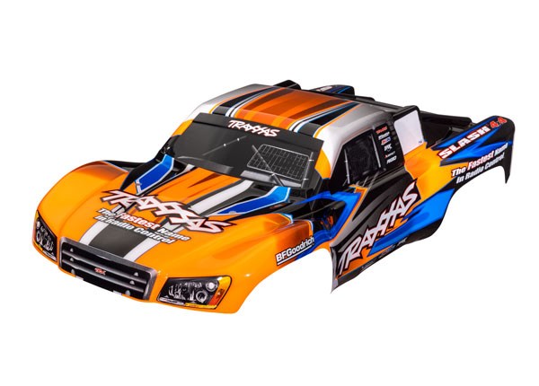 Traxxas 6928T Body Slash orange & blue - Hobby City NZ