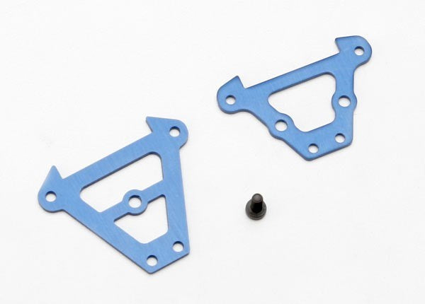 Traxxas 7023 - Bulkhead tie bars front & rear (blue-anodized aluminum)/ 2.5x6 CS (1)
