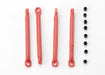 Traxxas 7118 - Push rod (molded composite) (red) (4)/ hollow balls (8) (769129414705)