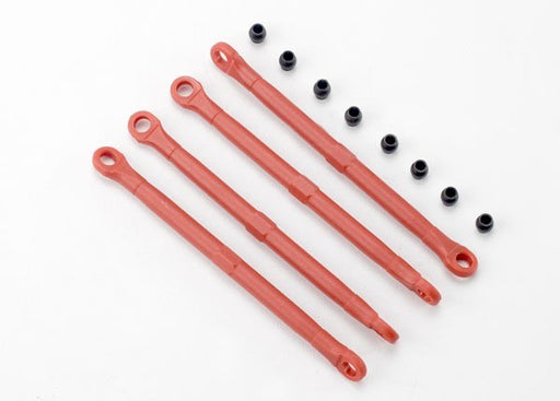 Traxxas 7138 - Toe link front & rear (molded composite) (red) (4)/ hollow balls (8) (7540672168173)