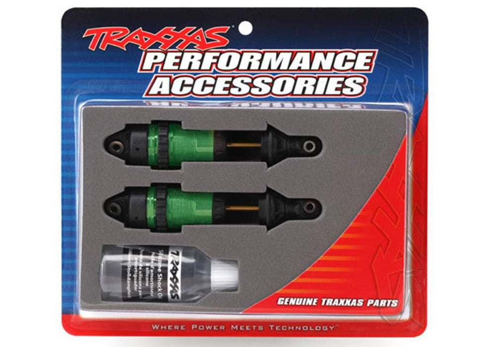 Traxxas 7461G - Shocks GTR long green-anodized (2) (7617507590381)