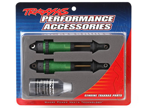 Traxxas 7462G - Shocks GTR xx-long green-anodized W/o springs (2) (7647760154861)