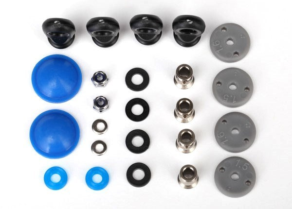 Traxxas 7463 - Rebuild kit GTR long/xx-long shocks (x-rings bladders pistons piston nuts shock rod ends hollow balls) (renews 2 shocks)