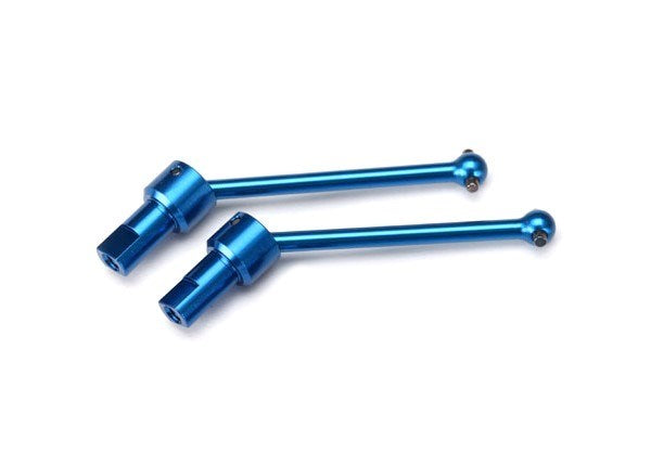 Traxxas 7650R - Driveshaft assembly front & rear 6061-T6 aluminum (blue-anodized) (2)