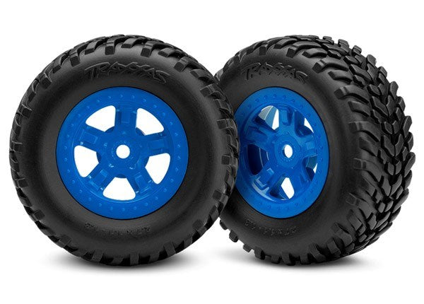 Traxxas 7674 - Sct Blue Wheels Sct Off-Road Racing Tires (1 Each Right & Left)