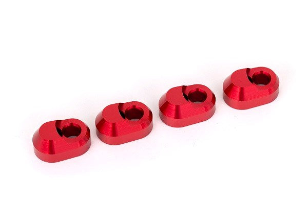Traxxas 7743 Suspension pin retainer 6061-T6 aluminum (red-anodized) (4) - Hobby City NZ