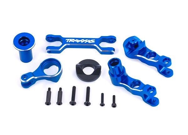 Traxxas 7746 Steering bellcranks / draglink (6061-T6 aluminum blue-anodized) - Hobby City NZ