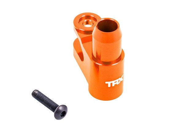 Traxxas 7747 Servo horn steering 6061-T6 aluminum (orange-anodized) - Hobby City NZ