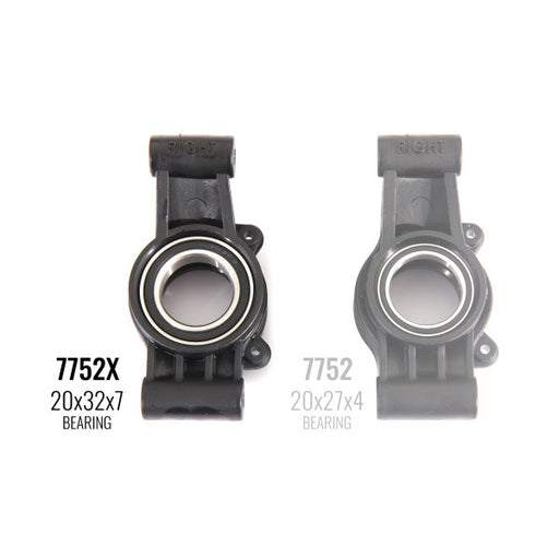 Traxxas 7752X - Carriers stub axle (left and right) (requires 20x32x7 ball bearings) (8120408604909)