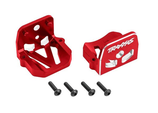 Traxxas 7760 Motor mounts 6061-T6 aluminum (red-anodized) (8264974500077)
