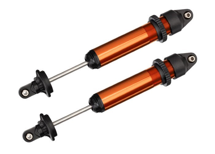 Traxxas 7761T Shocks GTX aluminum orange-anodized (fully assembled w/o springs) (2)
