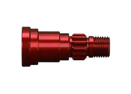 Traxxas 7768R - Stub axle aluminum (red-anodized) (1) (for use only with #7750X driveshaft) (769285455921)