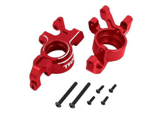 Traxxas 7836 Steering blocks 6061-T6 aluminum (red-anodized) (8264975515885)
