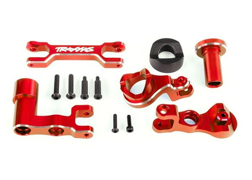 Traxxas 7843 Steering bellcranks / draglink (6061-T6 aluminum red-anodized) (8312743297261)