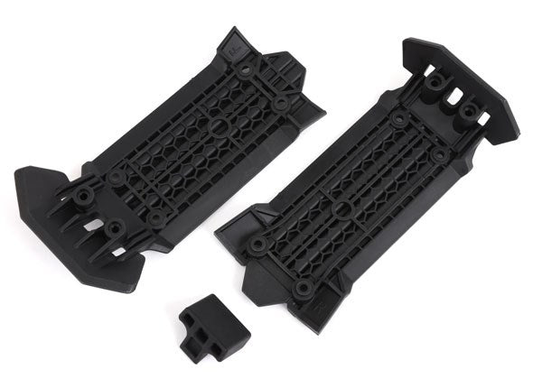 Traxxas 7844 Skid plate front (1) rear (1)/ rubber impact cushion (1)
