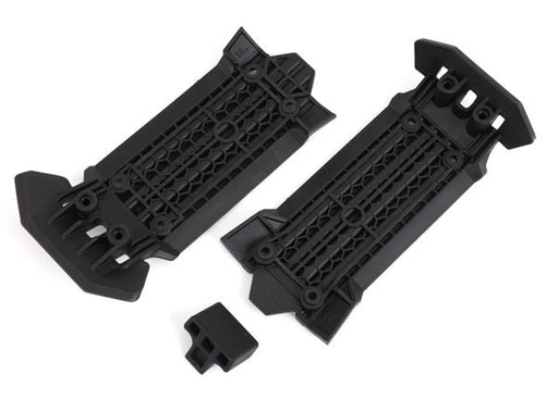 Traxxas 7844 Skid plate front (1) rear (1)/ rubber impact cushion (1) (8195285876973)