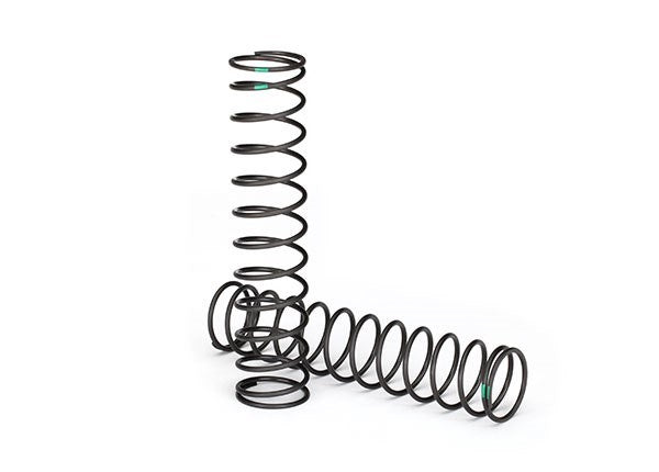 Traxxas 7855 - Springs shock (natural finish) (GTX) (1.199 rate green stripe) (2) (7622652821741)