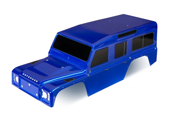 Traxxas 8011T Body Land Rover Defender blue (painted)/ decals