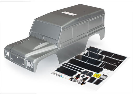 Traxxas 8011X - Body Land Rover Defender Graphite Silver (Painted)/ Decals (769286176817)