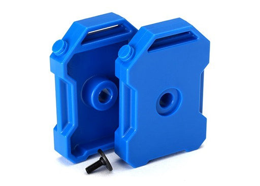 Traxxas 8022R - Fuel canisters (blue) (2)/ screw pin (789136638001)