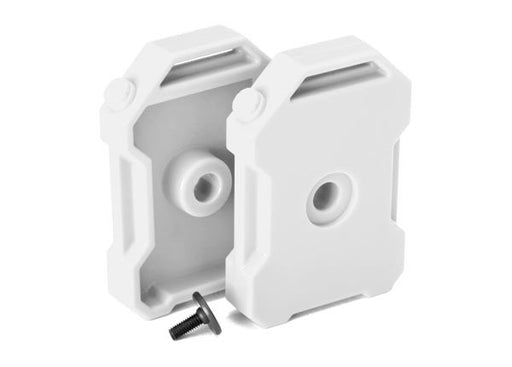 Traxxas 8022X - Fuel canisters (white) (2)/ screw pin (789136736305)