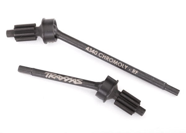 Traxxas 8062 - Axle shaft front heavy duty (left & right)/ portal drive input gear (2) (7617507786989)