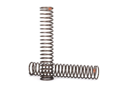 Traxxas 8154 - Springs shock long (natural finish) (GTS) (0.39 rate orange stripe) (for use with TRX-4 Long Arm Lift Kit) (7654622232813)