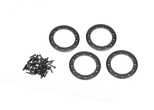 Traxxas 8169T - Beadlock Rings Black (1.9') (Aluminum) (4)/ 2X10 Cs (48) (789138505777)