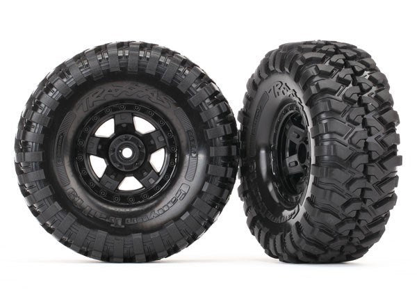 Traxxas 8179 Tires and wheels assembled glued (TRX-4 Sport wheels Canyon Trail 1.9 tires) (2) (7647759565037)