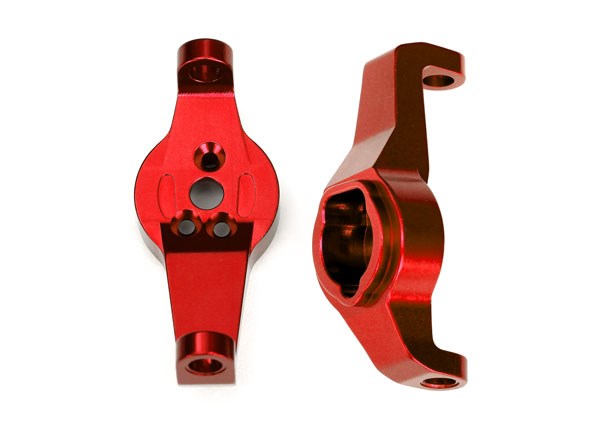 Traxxas 8232R Caster blocks 6061-T6 aluminum (red-anodized) left and right