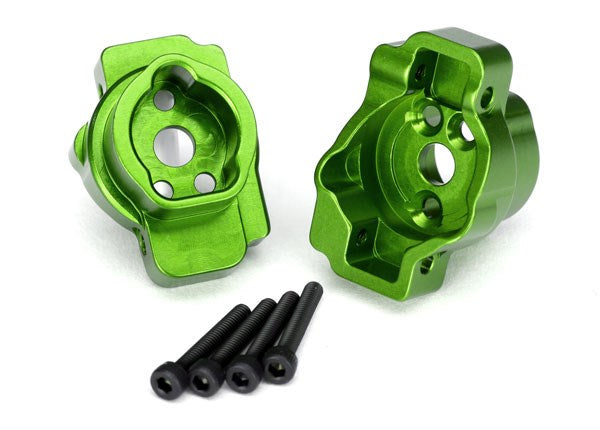 Traxxas 8256G Portal drive axle mount rear green-anodized aluminum