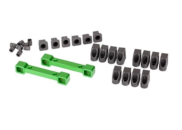 Traxxas 8334G - Mounts Suspension Arms Green-Anodized Aluminum