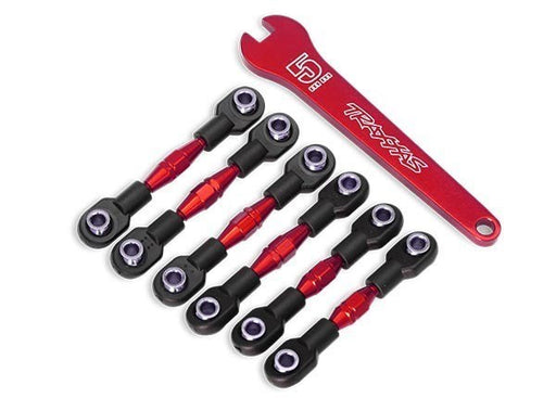 Traxxas 8341R - Turnbuckles and Camber links Aluminum Red-Anodized (7892908507373)