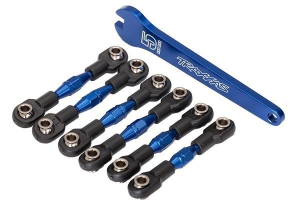 Traxxas 8341X - Turnbuckles and Camber links Aluminum Blue-Anodized