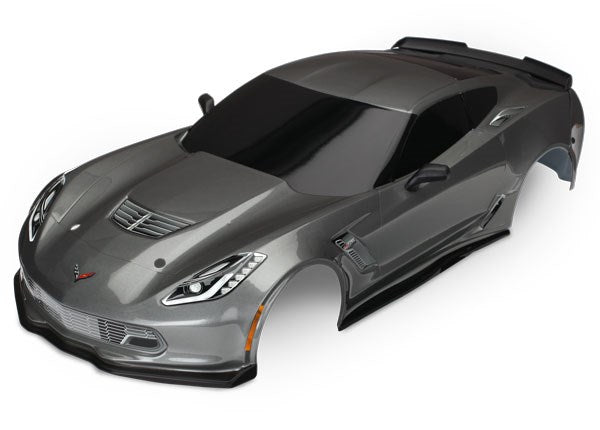 Traxxas 8386A Body Chevrolet Corvette Z06 graphite (painted decals applied)